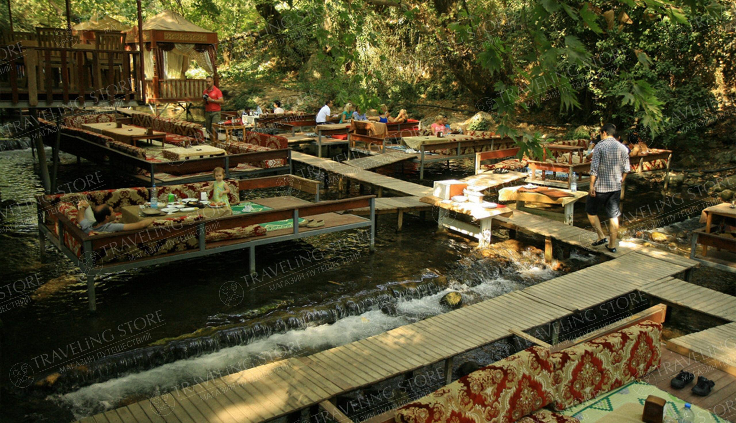 Ulupinar fish farm restaurant river pools Ulupinar Antalya